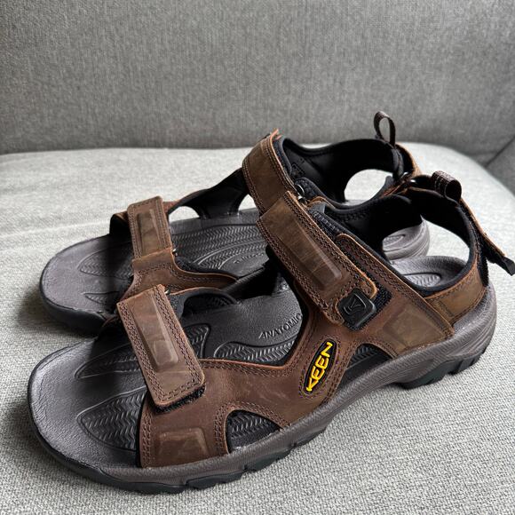 Keen Men's Targhee III Open Toe Sandal Brown Casual Outdoor Hiking Sz 13 - Picture 3 of 11